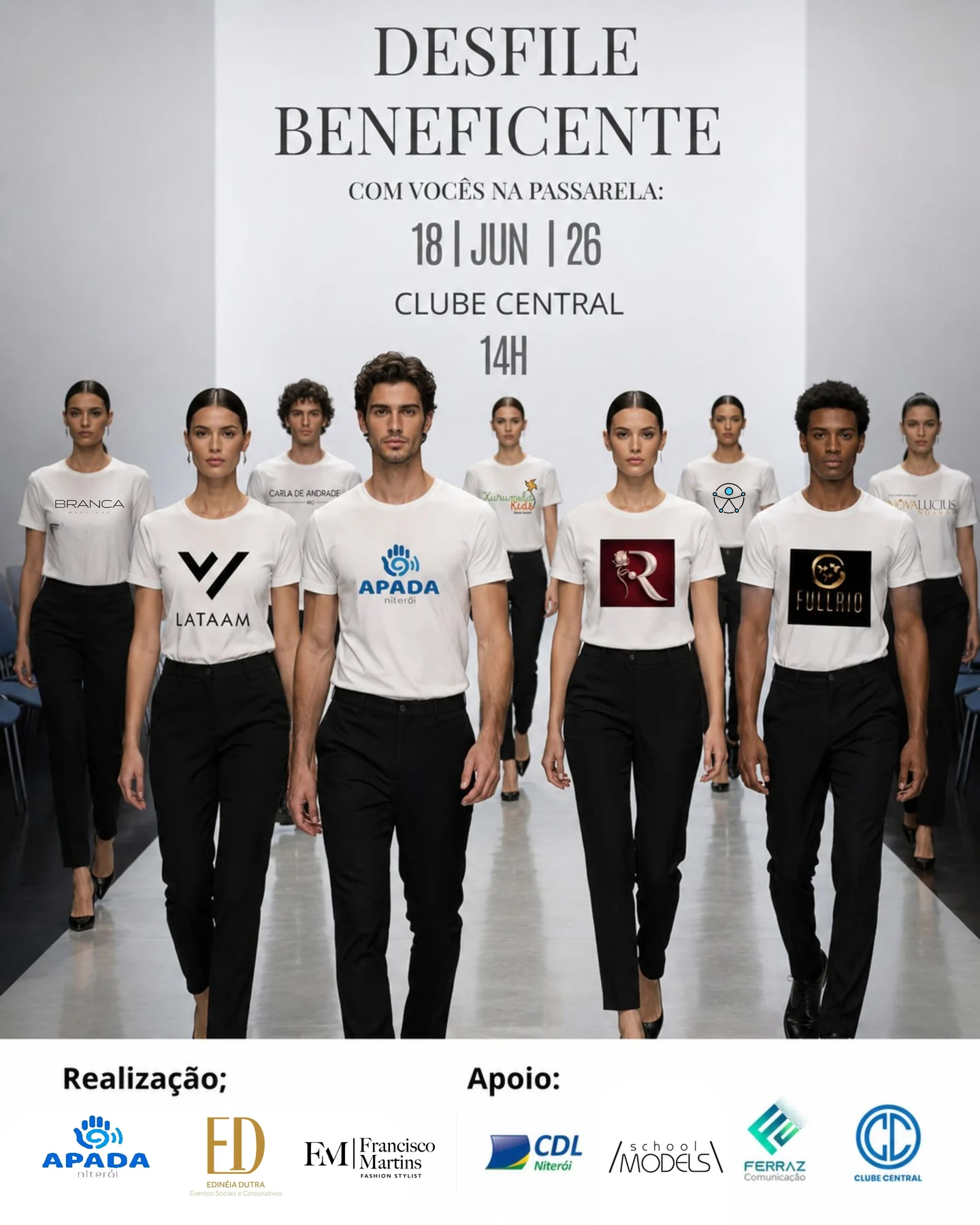 Desfile da APADA transforma moda em impacto social em Niterói