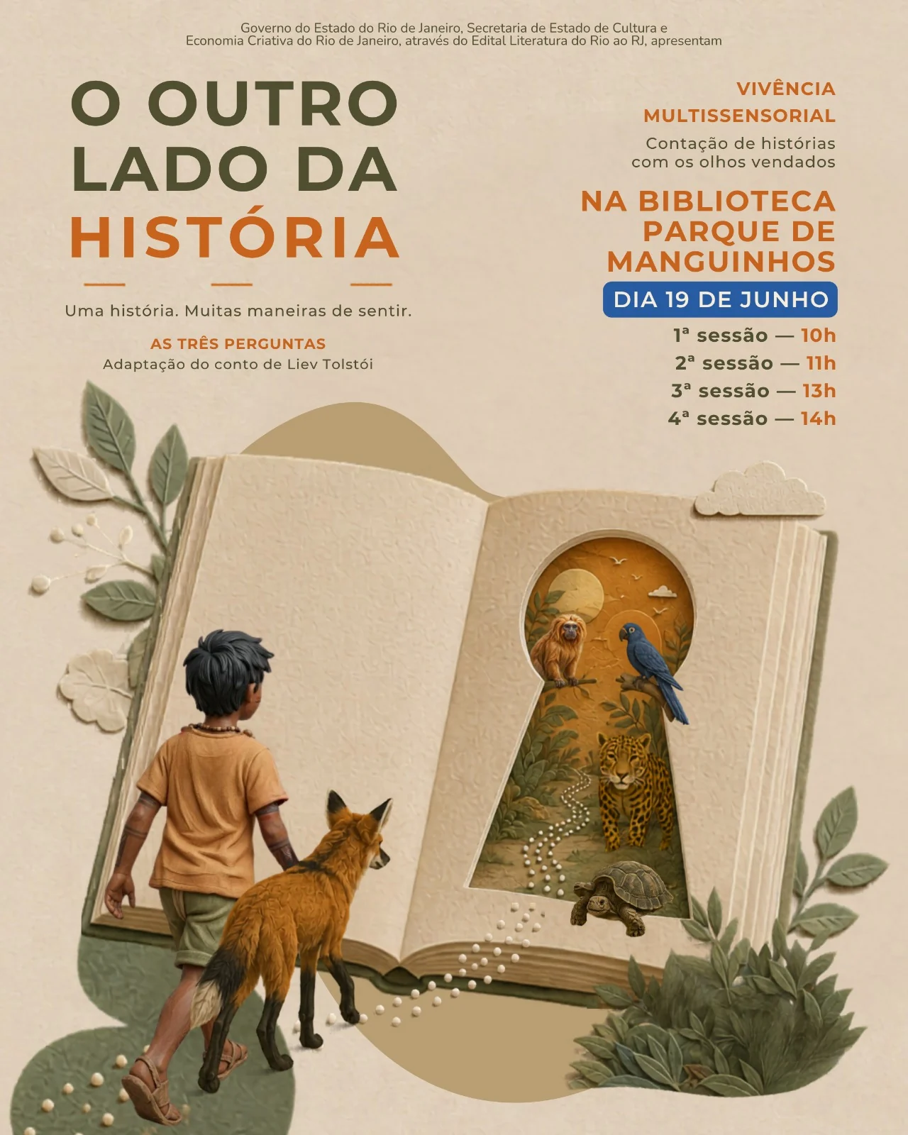 Experiência sensorial transforma contação de histórias em Manguinhos