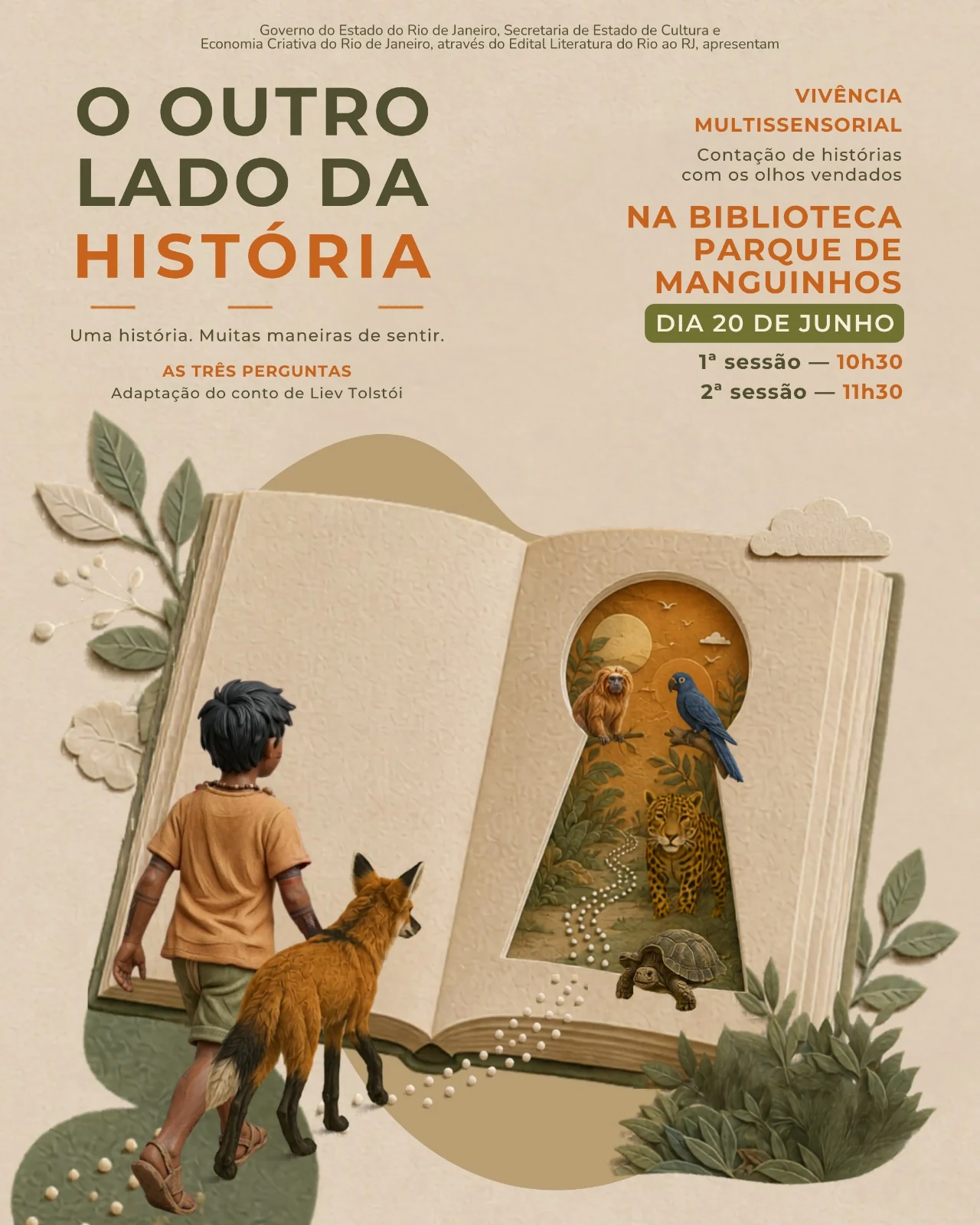 Experiência sensorial transforma contação de histórias em Manguinhos