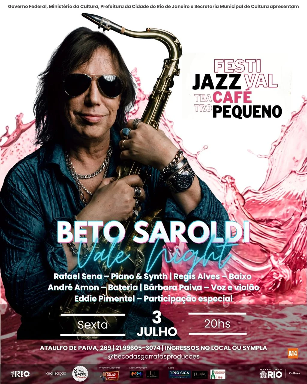 Festival de Jazz do Café Pequeno reúne lendas no Leblon em 2026