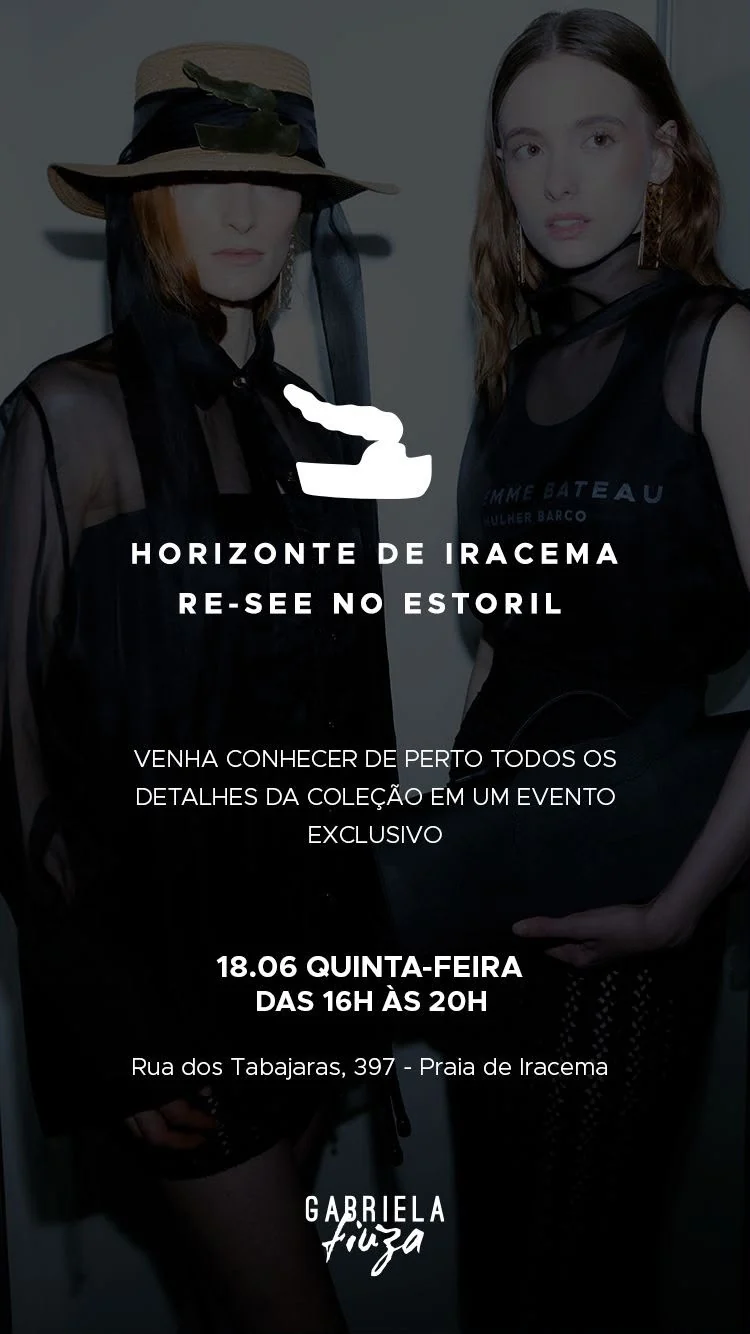 Gabriela Fiuza leva coleção ao Estoril em re-see na Praia de Iracema