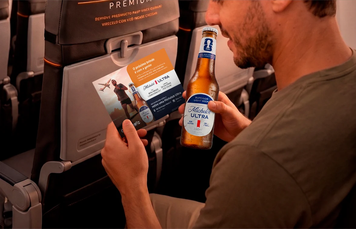 GOL e Michelob Ultra levam clima da Maratona do Rio para os voos