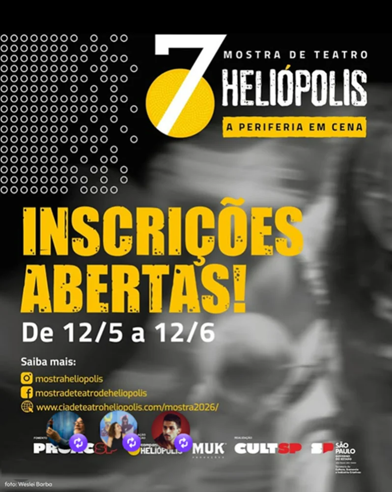 Inscrições para Mostra de Teatro de Heliópolis entram na reta final