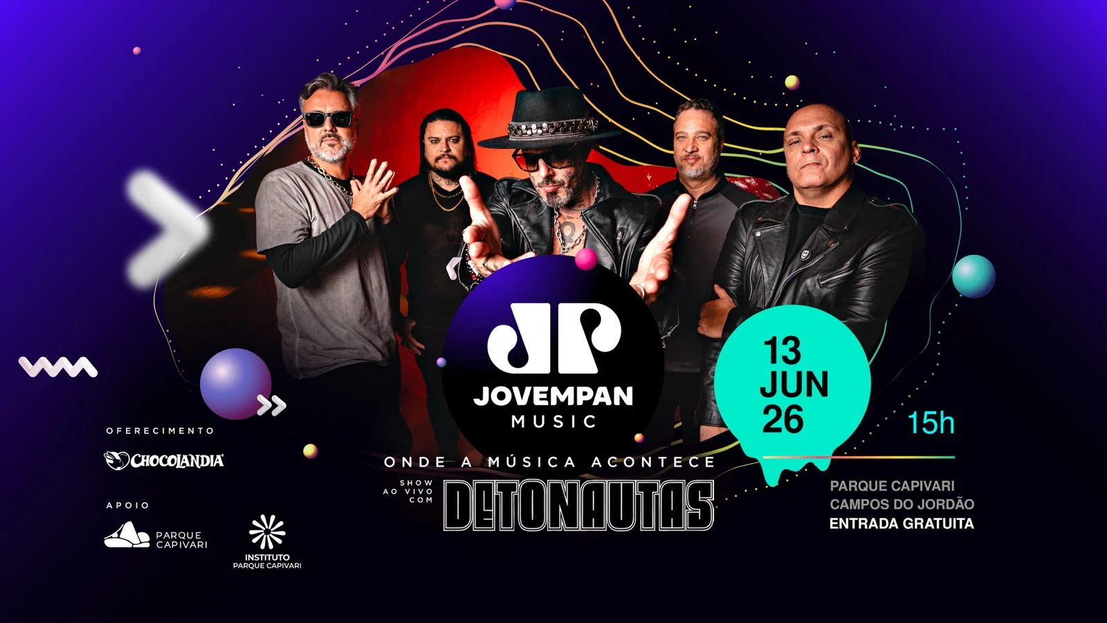 Jovem Pan estreia festival com Detonautas em Campos do Jordão 1 Jovem Pan estreia festival com Detonautas em Campos do Jordão