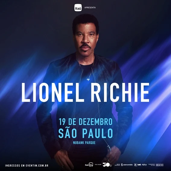Lionel Richie confirma show em SP com venda aberta e hits históricos