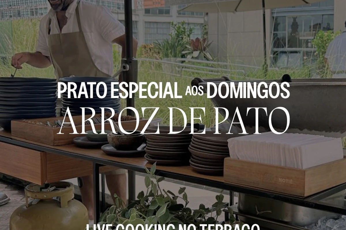 Live cooking com arroz de pato vira atração fixa aos domingos em SP