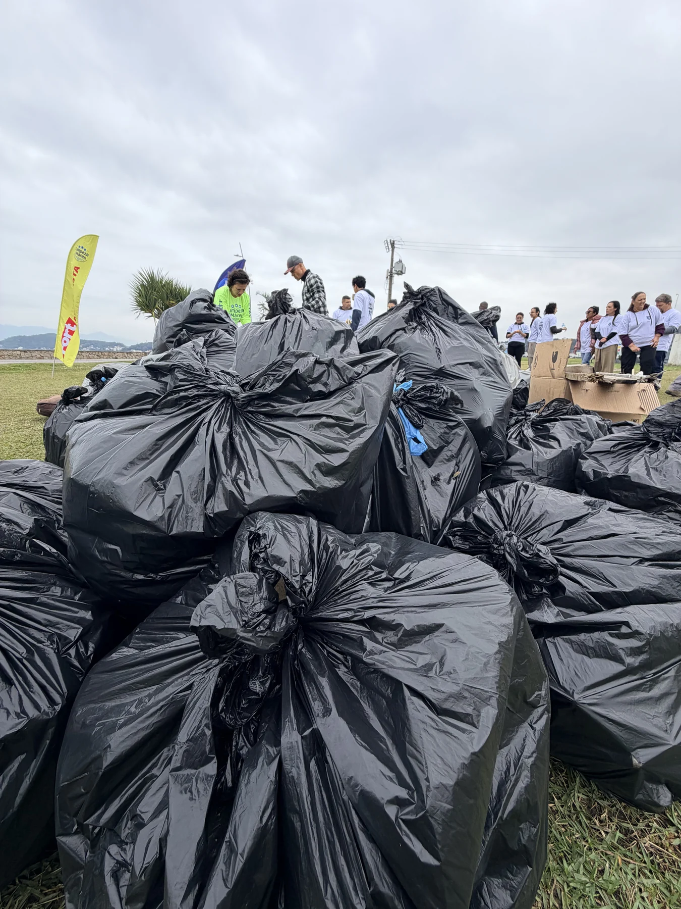 Mais de 400 kg de lixo são retirados da orla em ação educativa em SC