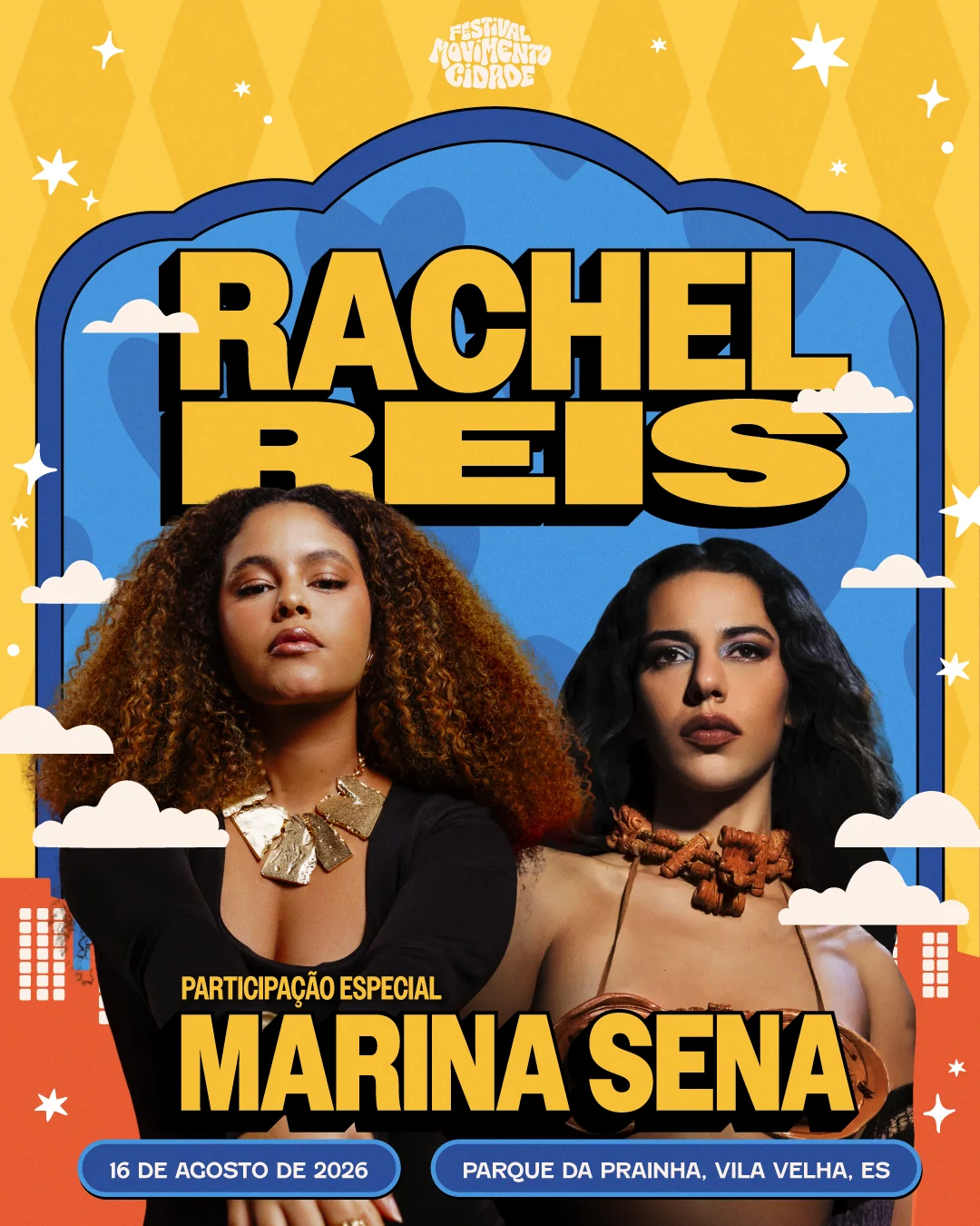 Rachel Reis e Marina Sena se unem em show inédito na Prainha 1 Rachel Reis e Marina Sena se unem em show inédito na Prainha