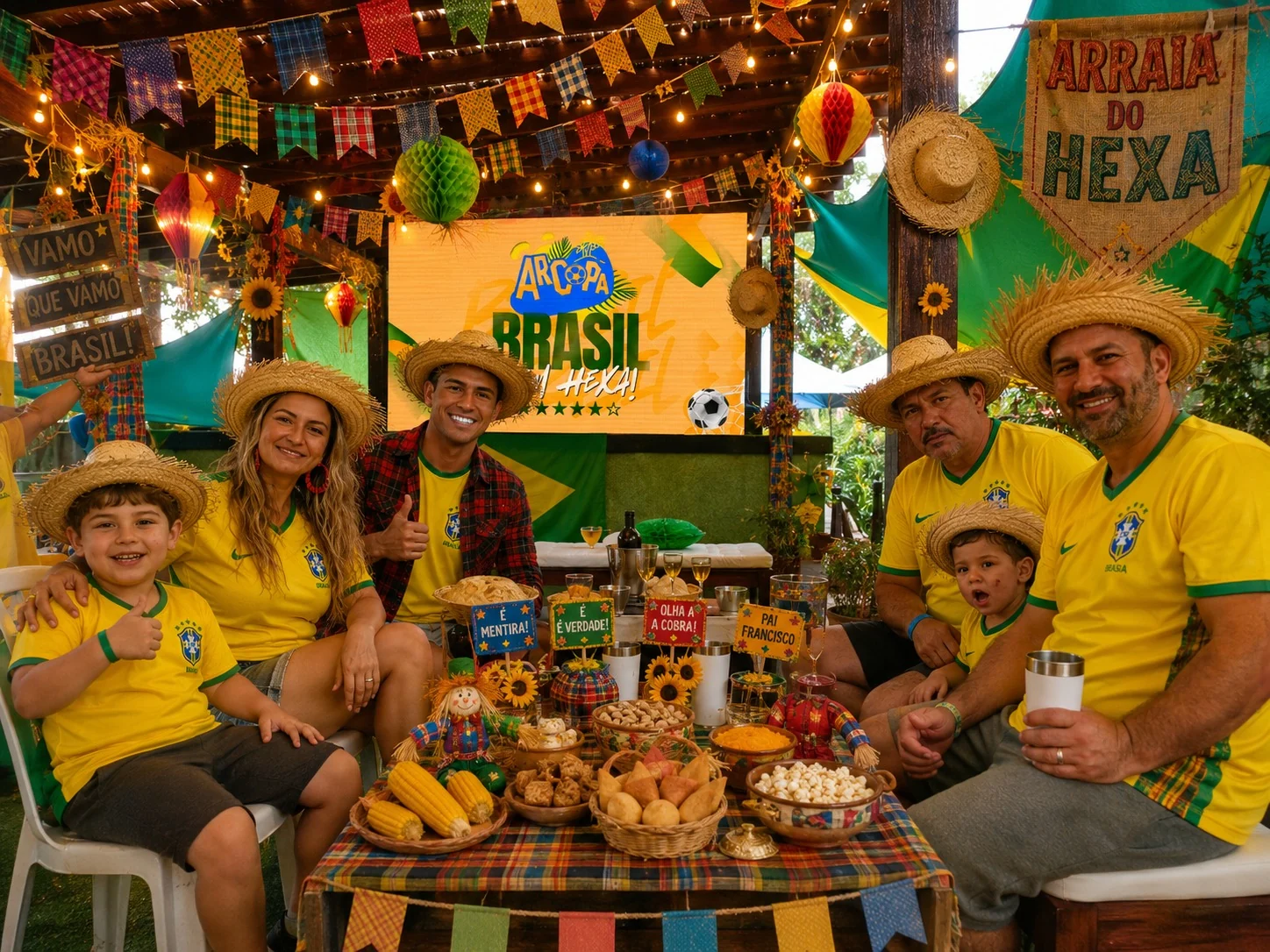 Resort Arcobaleno une arraiá e telão da Copa em dois fins de semana
