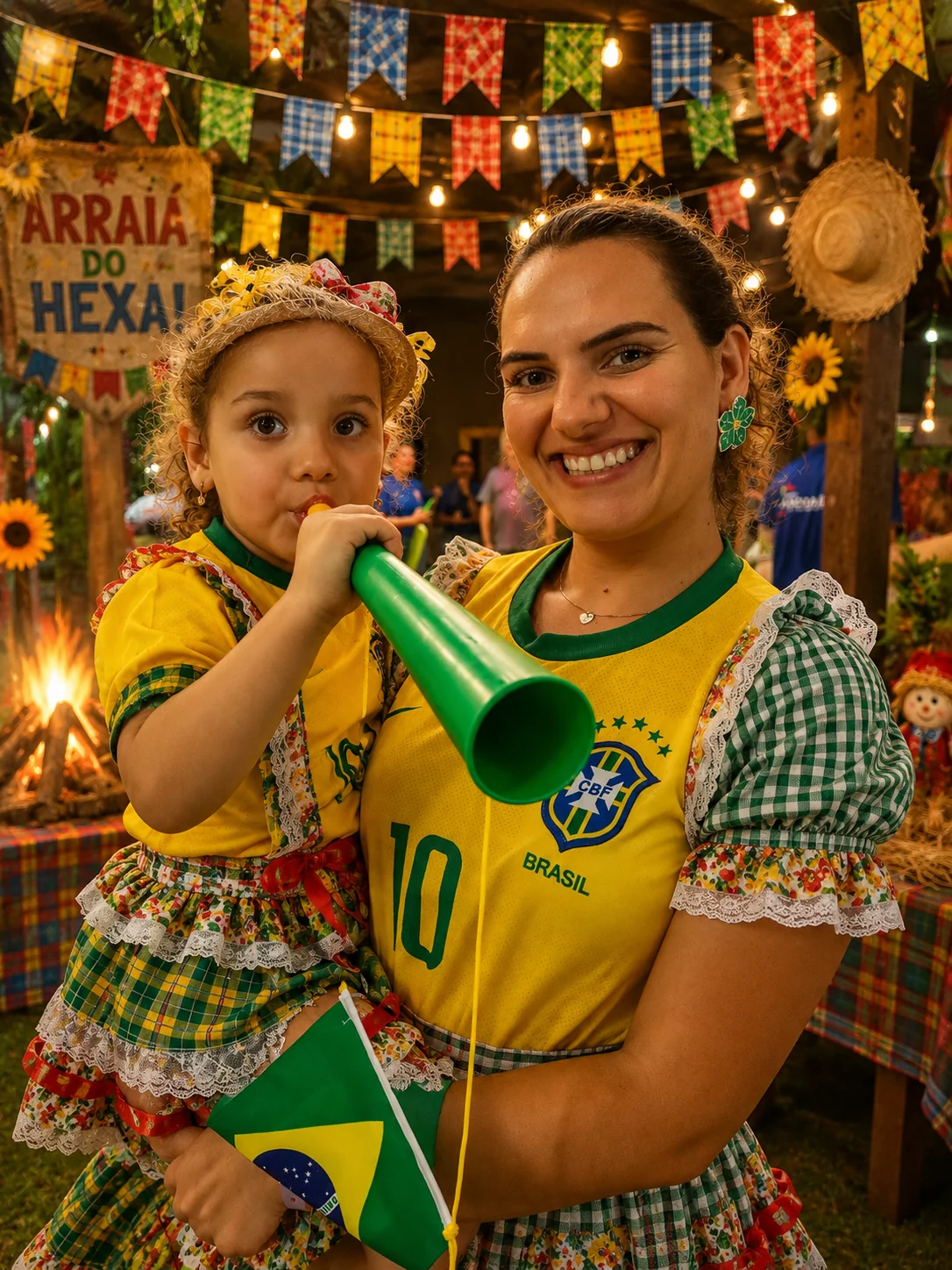 Resort Arcobaleno une arraiá e telão da Copa em dois fins de semana