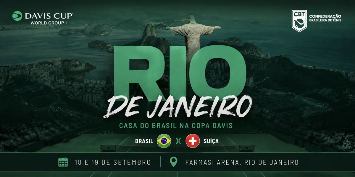Rio recebe Brasil x Suíça na Copa Davis após três anos sem jogos