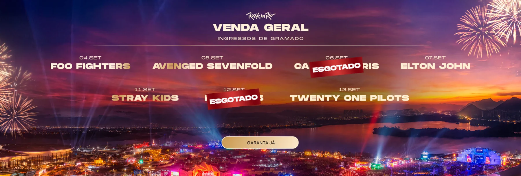 Rock in Rio 2026 esgota 6 e 12 de setembro 1 Rock in Rio 2026 esgota 6 e 12 de setembro