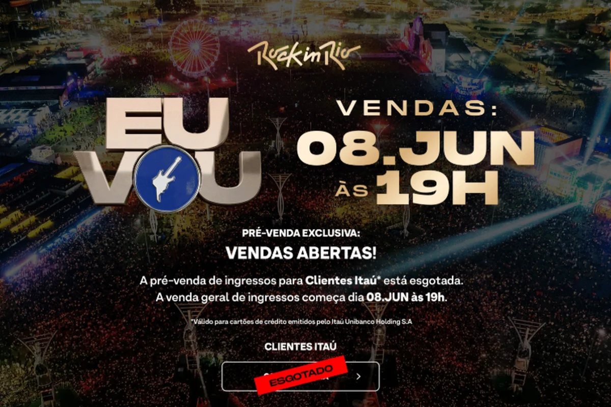 Rock in Rio esgota pré-venda em menos de duas horas