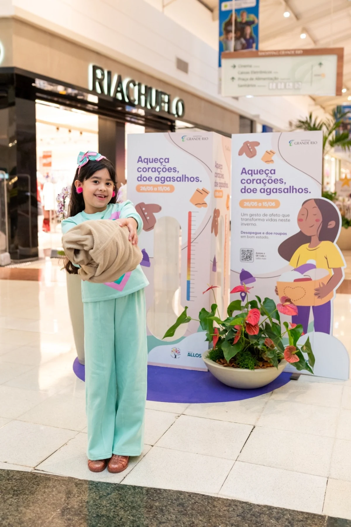 Shopping Grande Rio mobiliza campanha solidária para aquecer o inverno