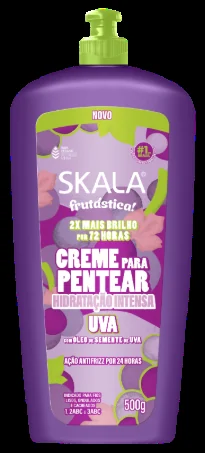 Skala amplia Frutástica com 4 cremes para pentear e foco na finalização