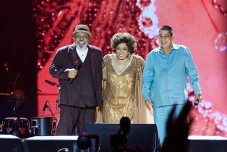 Zeca, Alcione e Jorge Aragão lotam o Maracanã na estreia histórica da turnê Zeca, Alcione e Jorge Aragão lotam o Maracanã na estreia histórica da turnê