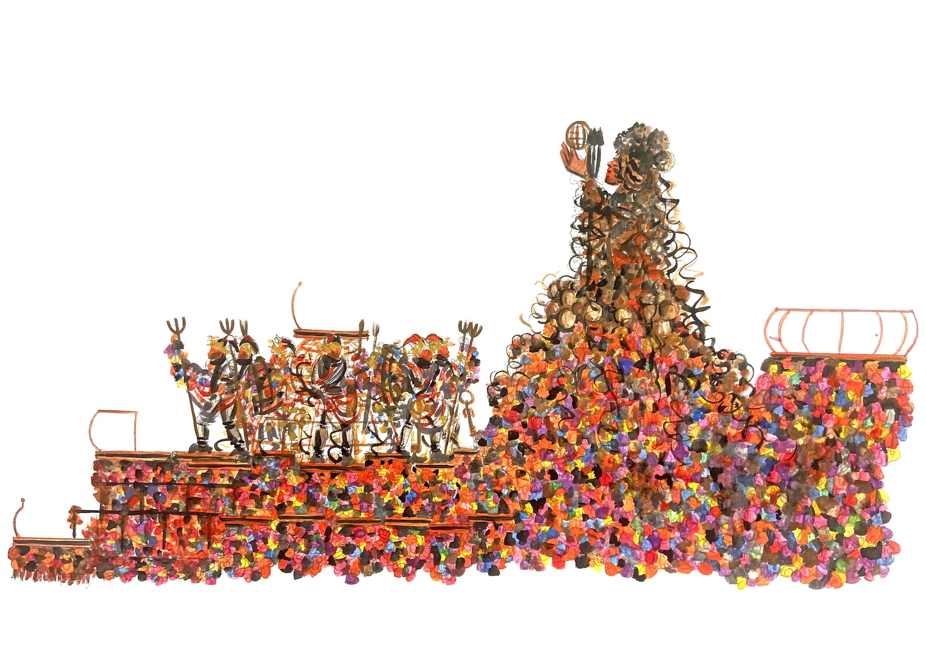 Barracão do carnaval carioca vira exposição no interior de SP