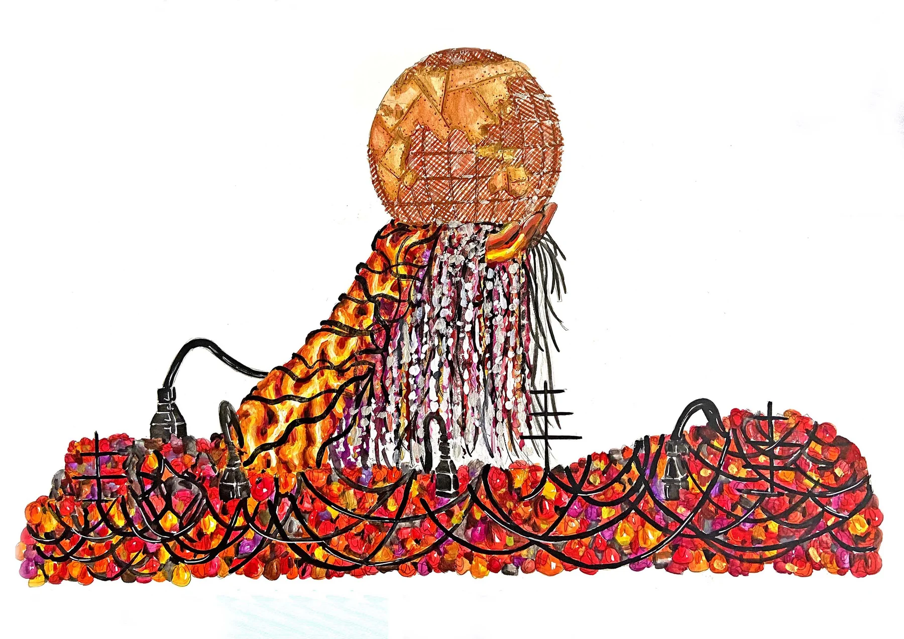 Barracão do carnaval carioca vira exposição no interior de SP