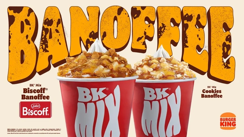 Burger King aposta no banoffee com collab da Biscoff