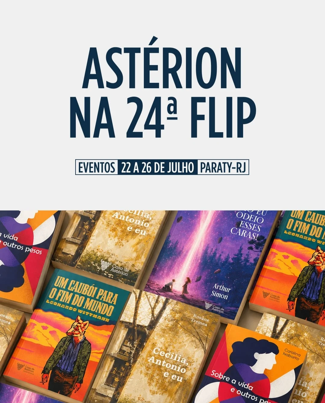 Casa de Astérion leva quatro autores e cinco debates à Flip de Paraty