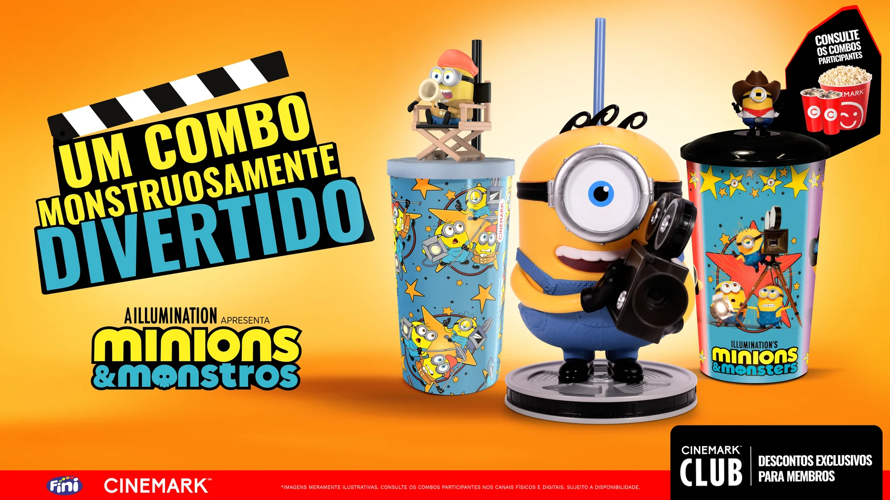 Cinemark lança combo com colecionáveis de Minions & Monstros