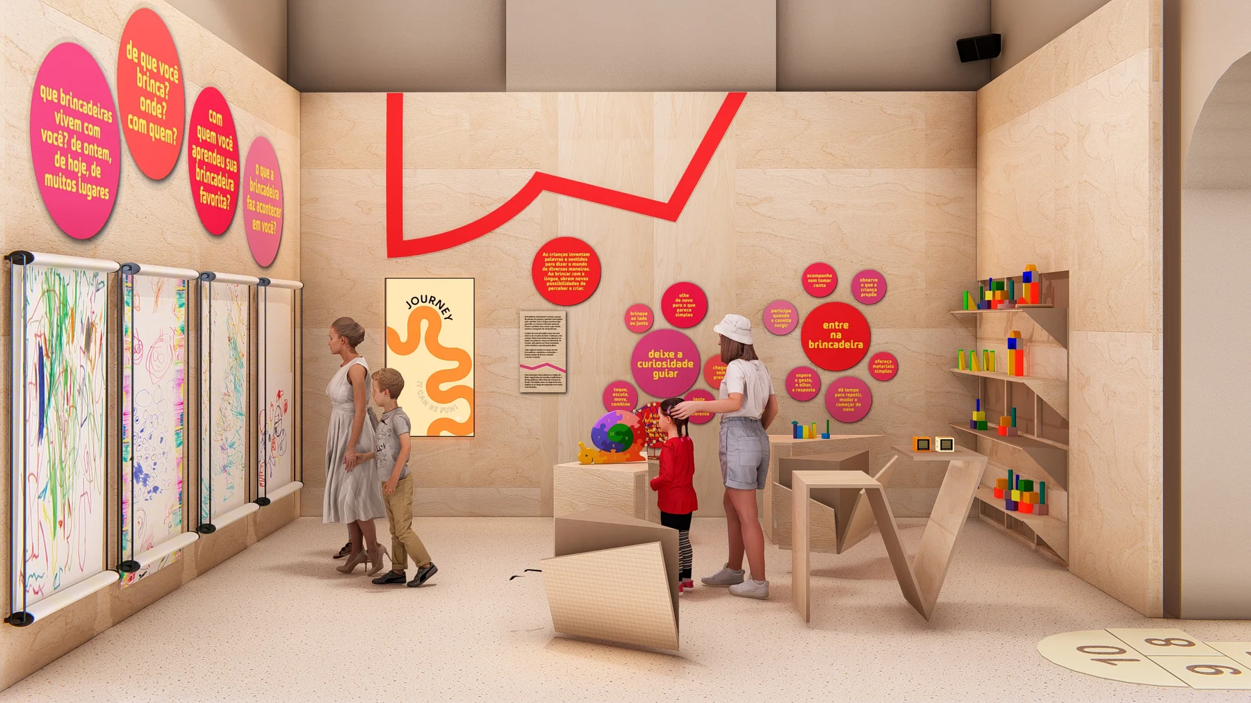 Exposição transforma ciência da infância em experiência sensorial