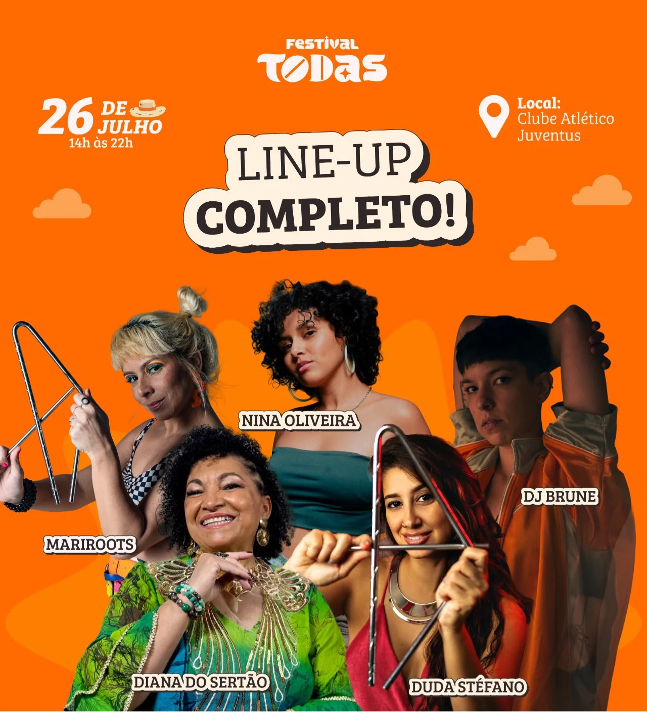 Festival TODAS leva forró e protagonismo feminino ao Juventus neste domingo 1 Festival TODAS leva forró e protagonismo feminino ao Juventus neste domingo