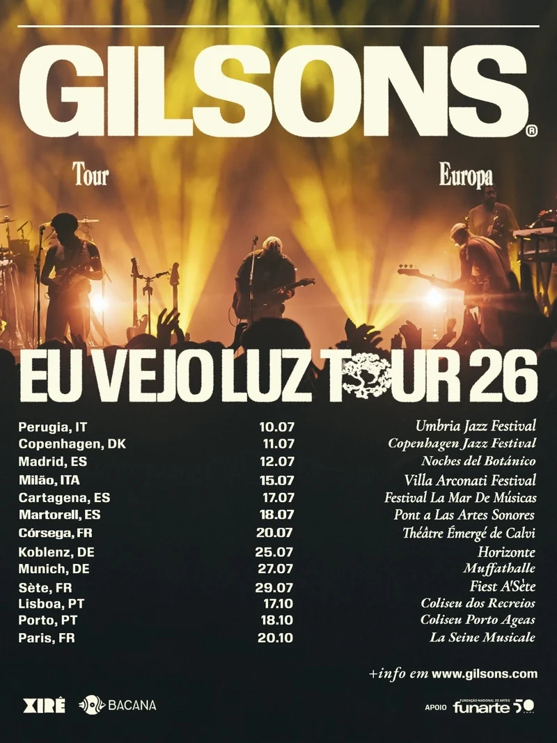 Gilsons iniciam turnê europeia com novo álbum e agenda extensa