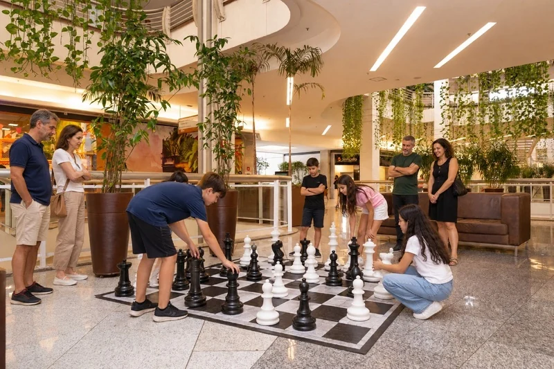 Jogos gigantes ocupam férias no Recreio Shopping