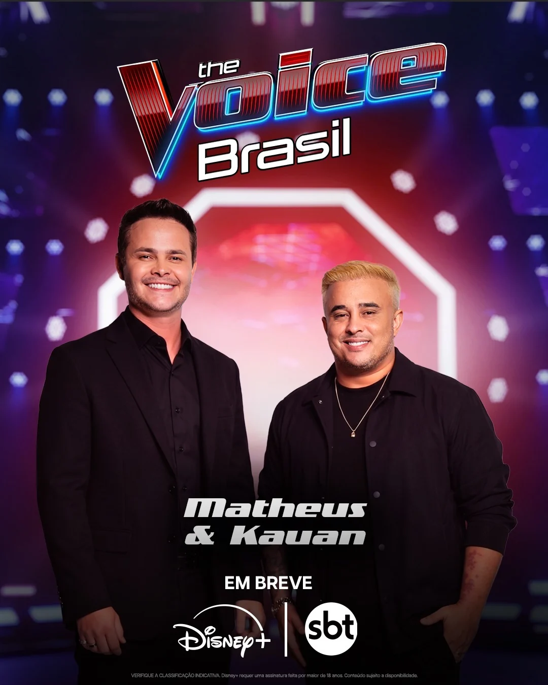 Matheus e Kauan retornam ao The Voice Brasil em 2026