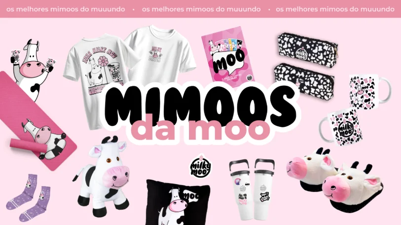 Milky Moo lança loja virtual com produtos inspirados na mascote Moo