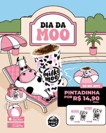 Milky Moo retoma Dia da Moo com oferta exclusiva no aplicativo 1 Milky Moo retoma Dia da Moo com oferta exclusiva no aplicativo