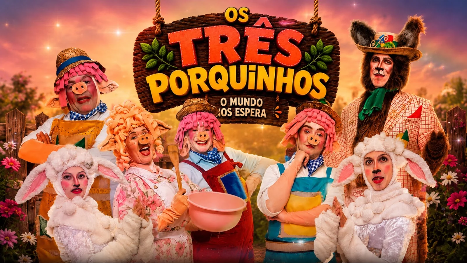 Os Três Porquinhos em versão musical chegam ao Tatuapé 1 Os Três Porquinhos em versão musical chegam ao Tatuapé