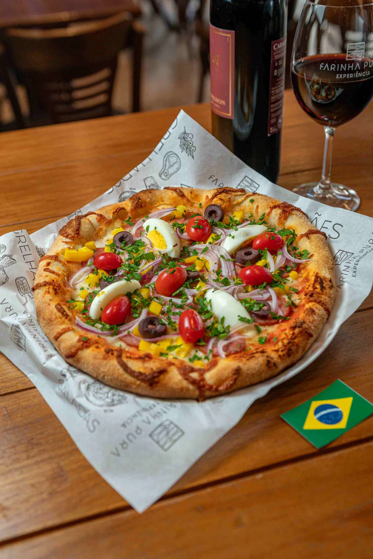 Pizza com laranja Bahia marca Dia da Pizza no Farinha Pura 3 Pizza com laranja Bahia marca Dia da Pizza no Farinha Pura