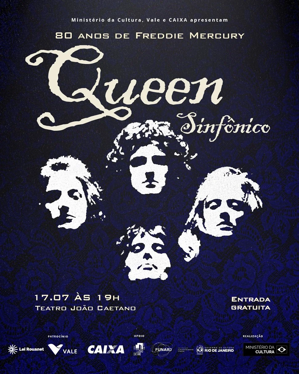 Queen vira sinfônico em concerto gratuito no João Caetano