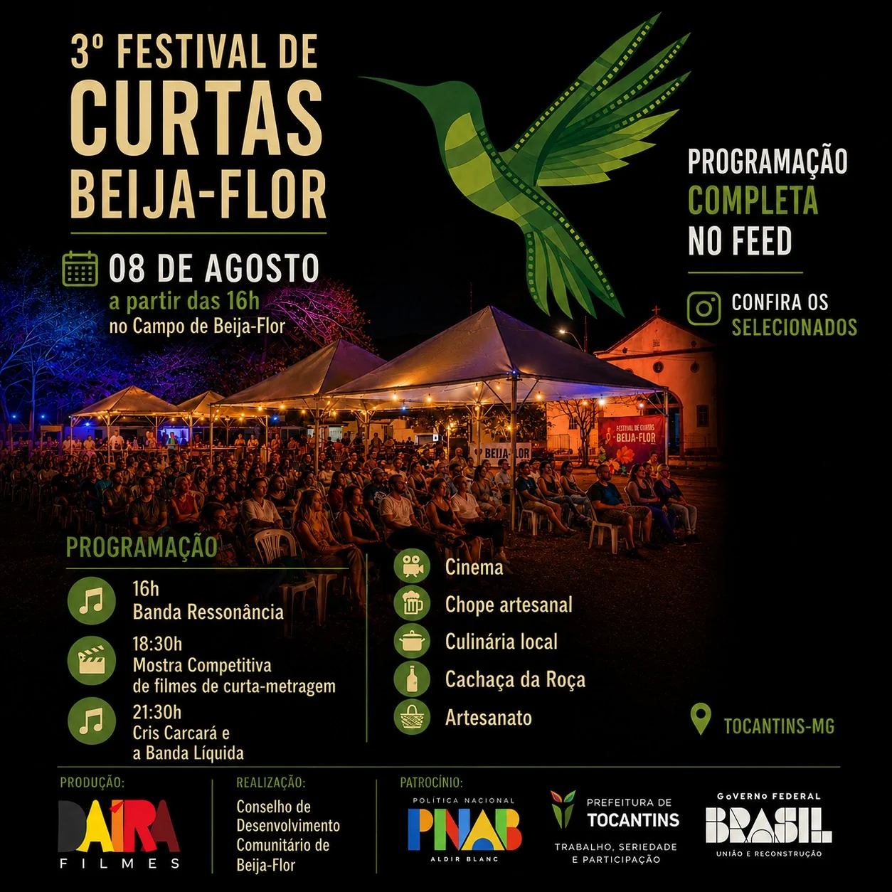Tela a céu aberto na Zona da Mata projeta o Brasil contemporâneo