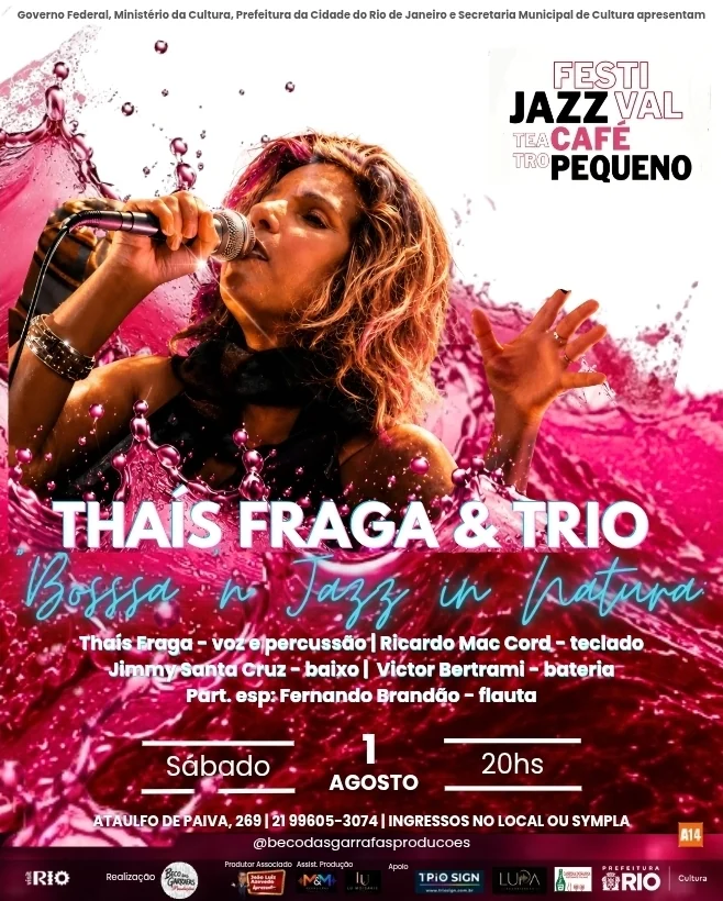Thaís Fraga revisita carreira em show no Café Pequeno