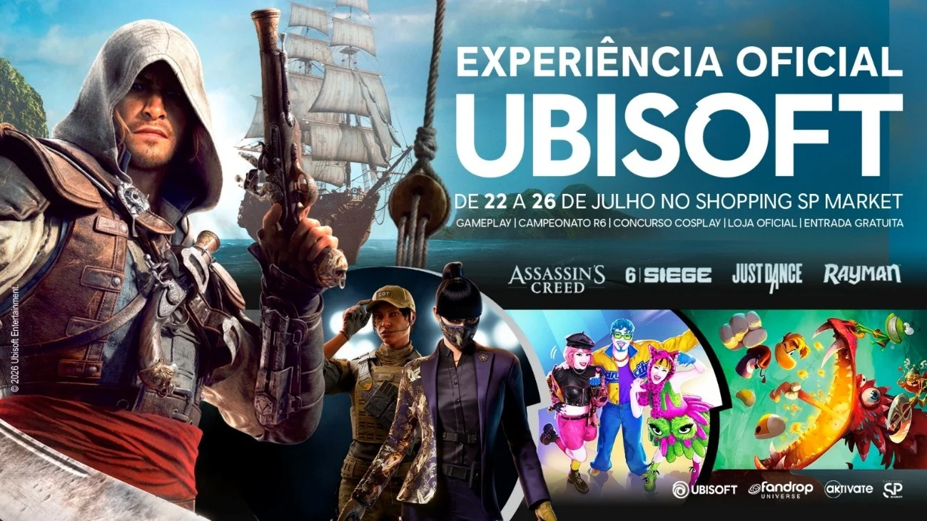 Ubisoft abre loja temporária com arena gamer e torneios em SP 1 Ubisoft abre loja temporária com arena gamer e torneios em SP