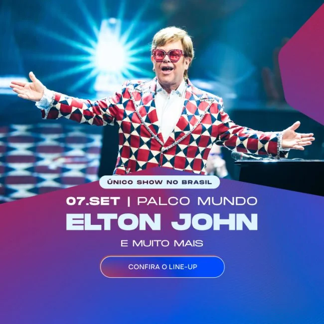 Últimos ingressos para ver Elton John no Rock in Rio em 7 de setembro 1 Últimos ingressos para ver Elton John no Rock in Rio em 7 de setembro