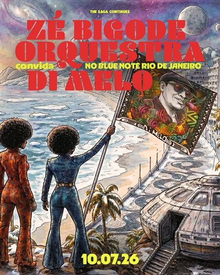 Zé Bigode Orquestra e Di Melo se encontram no Blue Note Rio