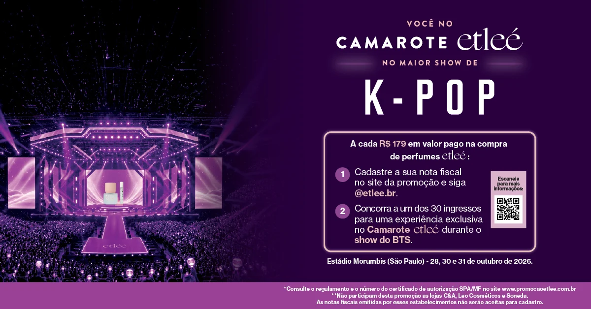 Ação leva fãs de BTS para camarote exclusivo em São Paulo