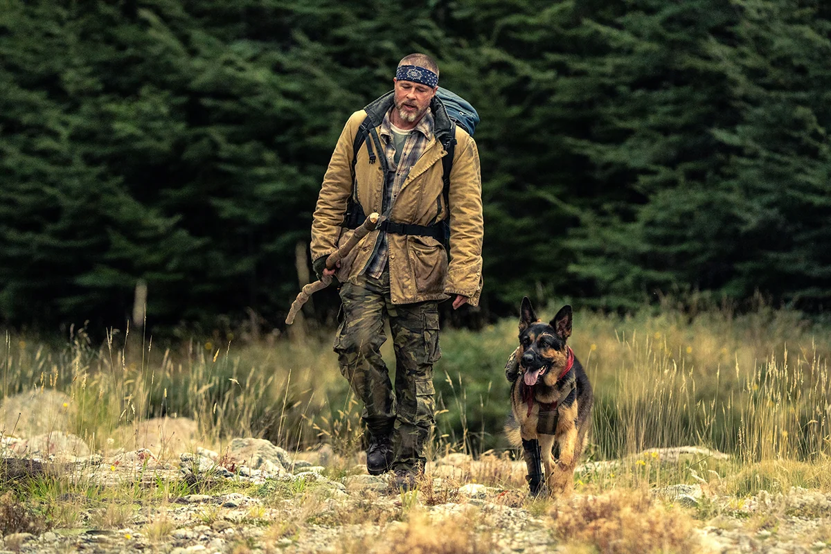 Brad Pitt revela bastidor com cão-ator de "Coração Selvagem"