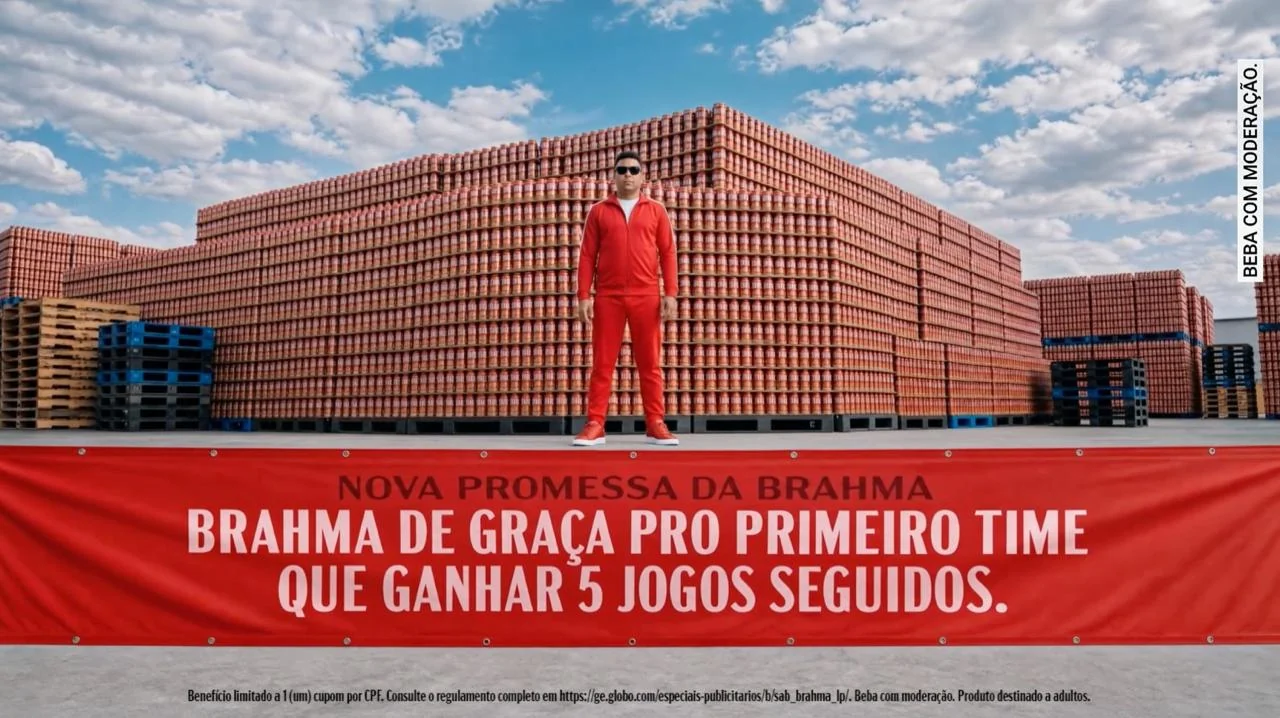 Brahma promete cerveja grátis ao primeiro time com 5 vitórias
