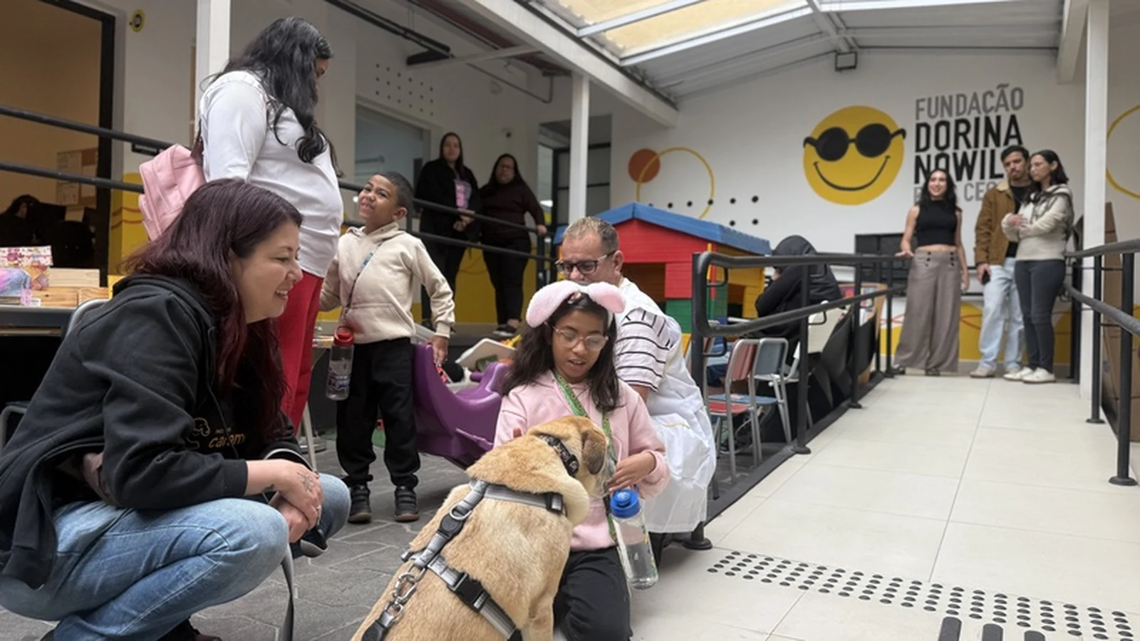 caes resgatados levam afeto a pessoas com deficiencia visual em sp featured