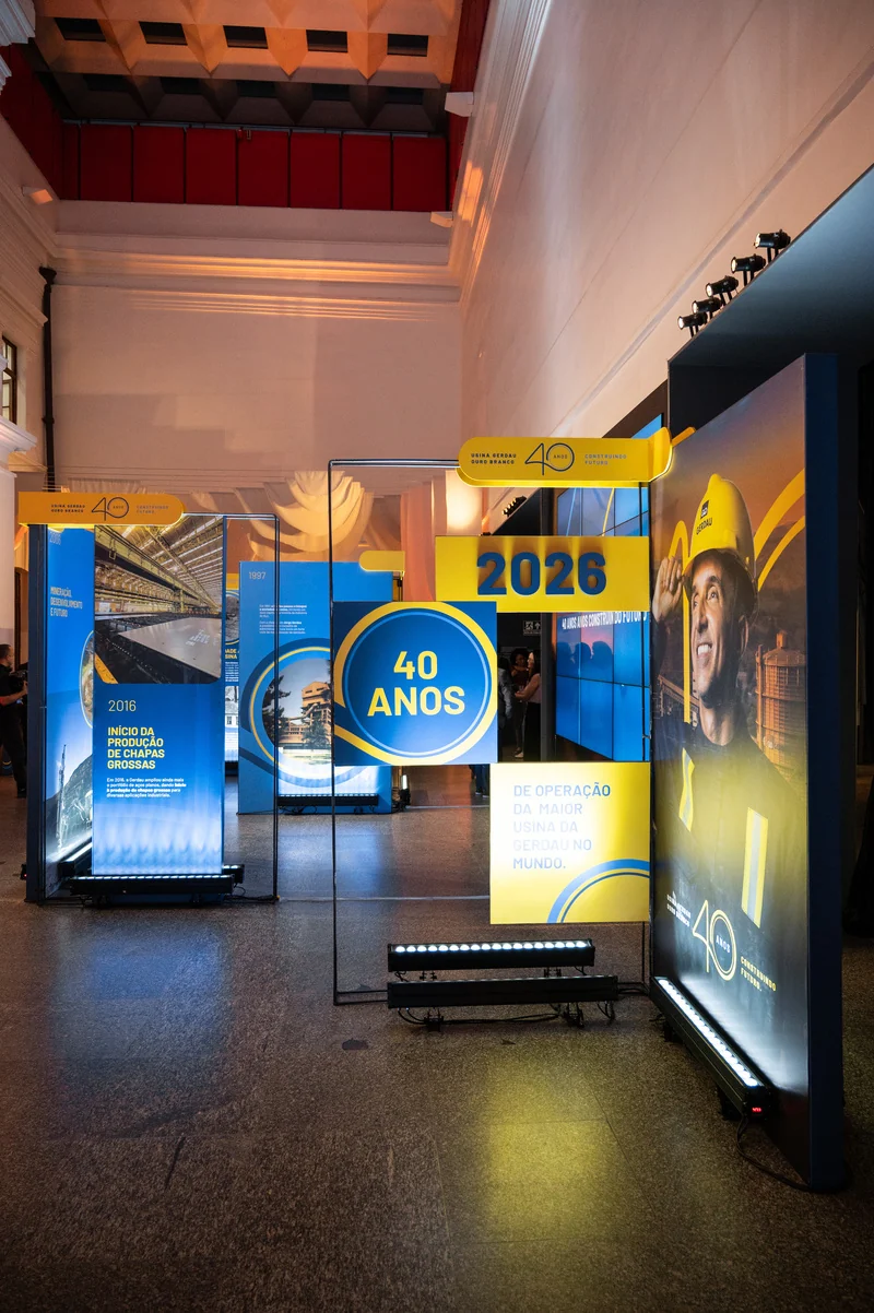 Exposição no MM Gerdau resgata 40 anos da Usina de Ouro Branco em BH