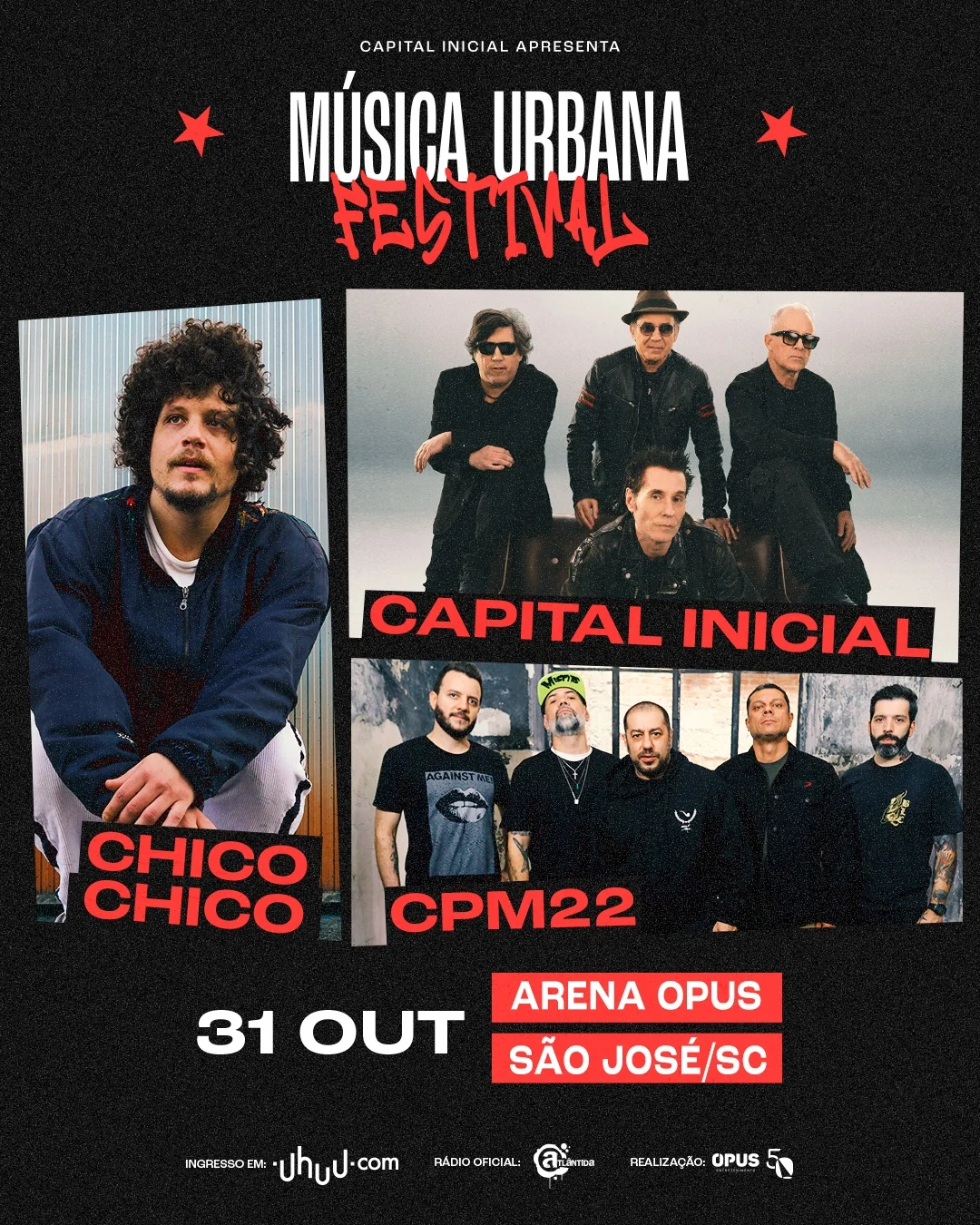 Festival Música Urbana reúne gerações do rock brasileiro no Sul