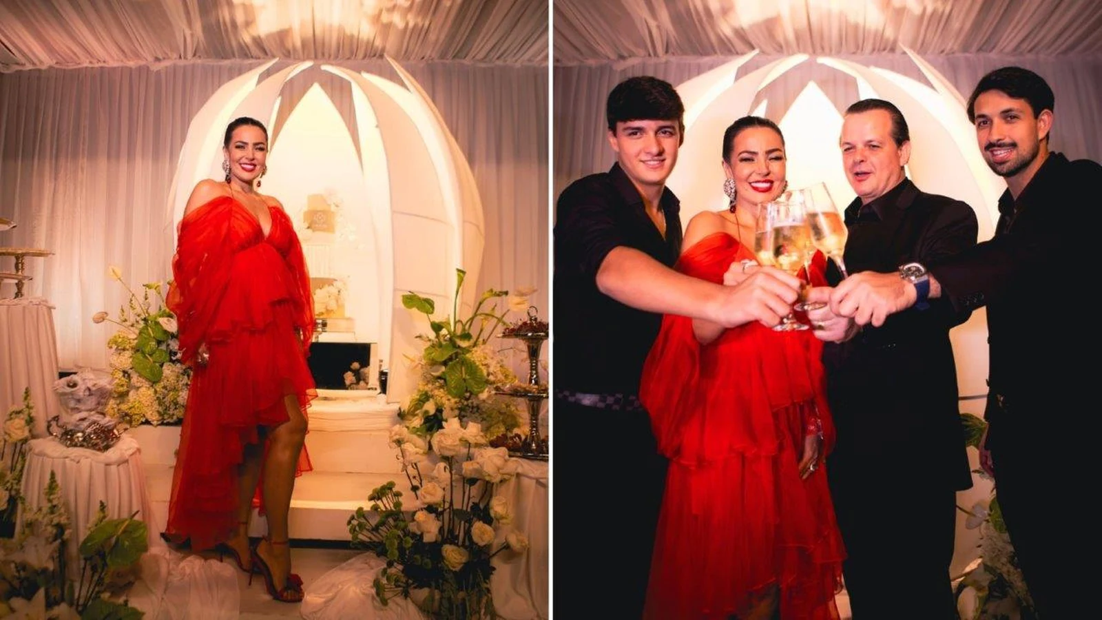 gardenia cavalcanti surpreende com bolo cenografico em festa luxuosa featured