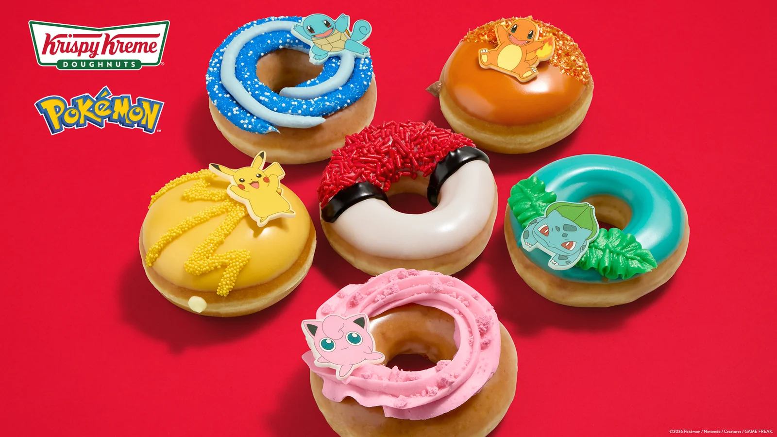 Krispy Kreme celebra 30 anos de Pokémon com donuts temáticos