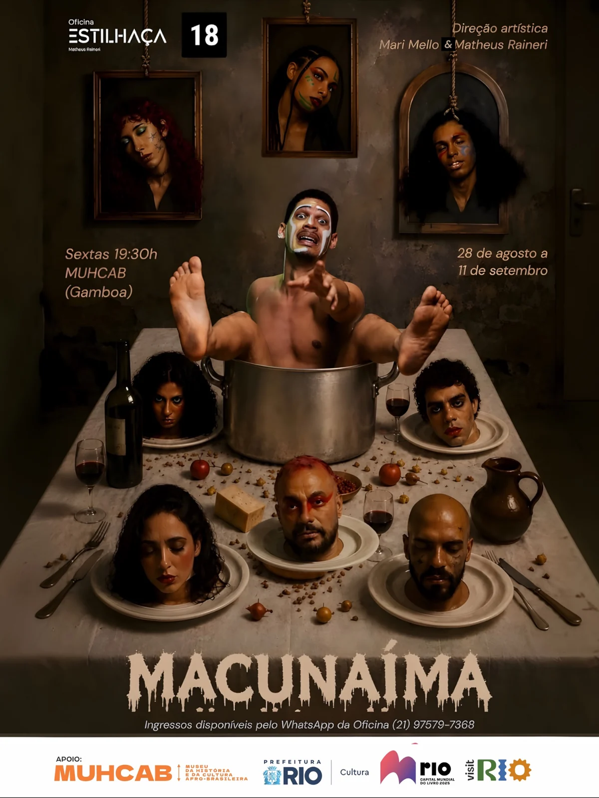 Macunaíma ganha múltiplos corpos em nova montagem teatral no Rio