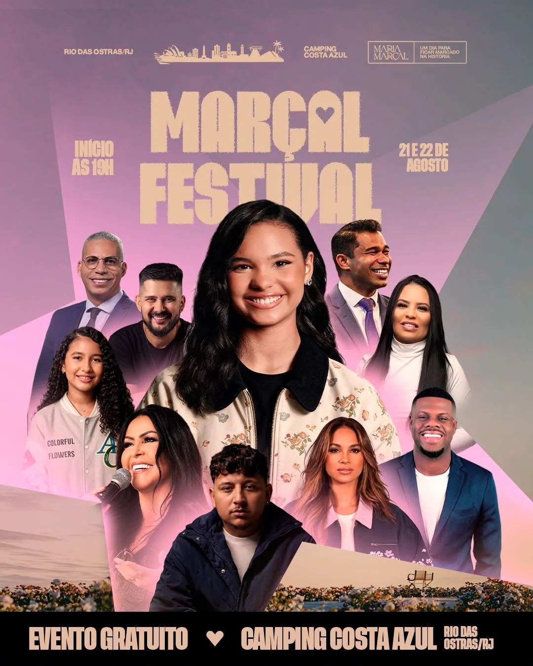Maria Marçal cria festival gospel gratuito em sua cidade natal